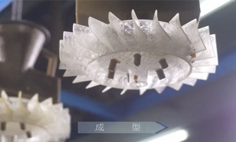 檢查模型的尺寸、外觀，組蠟樹